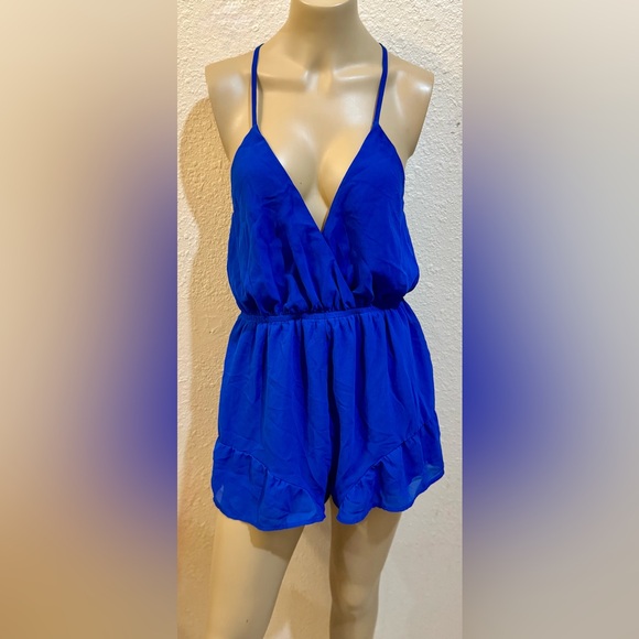 Royal Blue Romper - Picture 2 of 10
